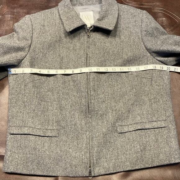 Vintage 80's Clifford &‎ Wills Wool Zip up Grey Jacket Womens 8 Classic - Picture 12 of 13